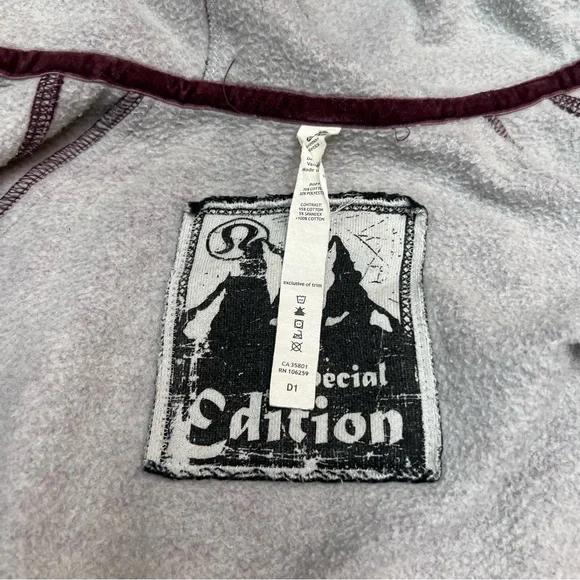 ❤️SOLD❤️Lululemon Special Edition Purple Fair Isle Print Scuba Hoodie Size 6 - Picture 11 of 12